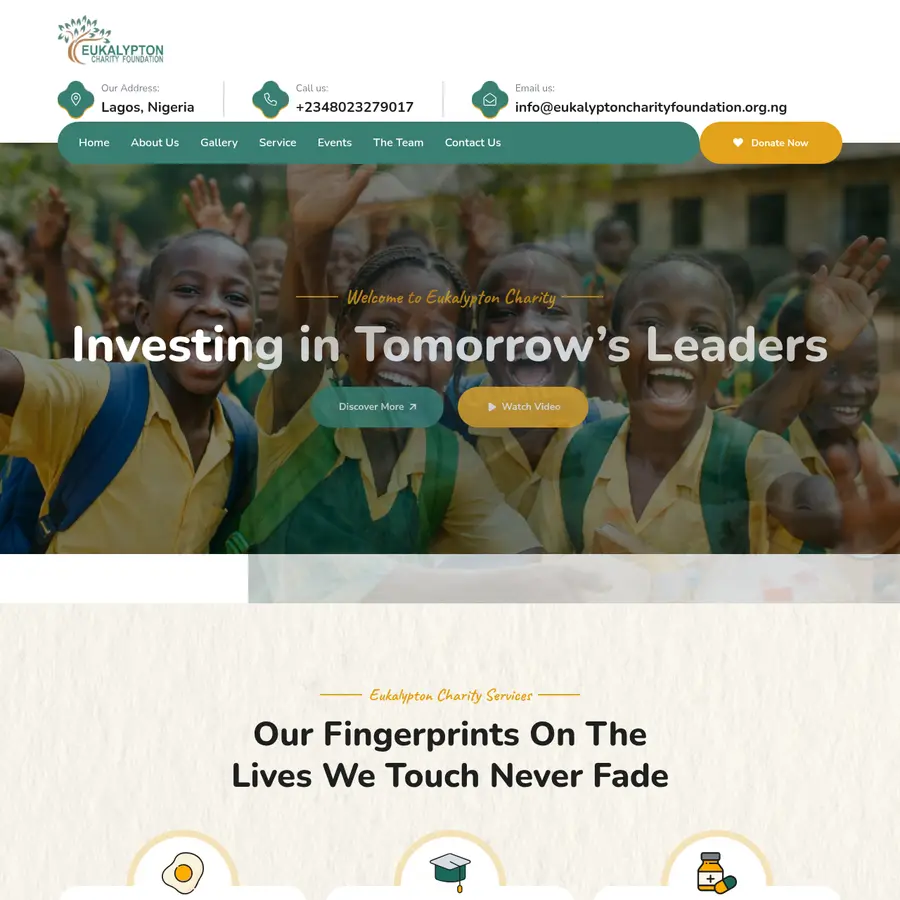 NGO website and donation platform project preview
