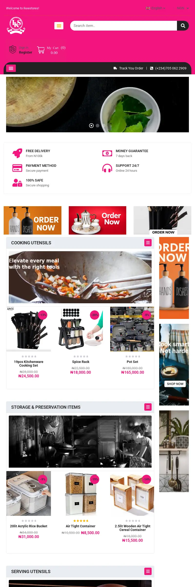 Ikeestores E-commerce Platform project preview