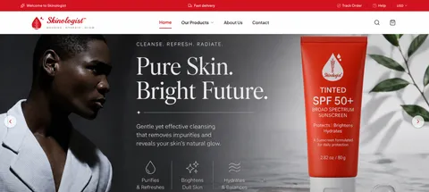 Skinologist Dermatology Clinic Website project preview
